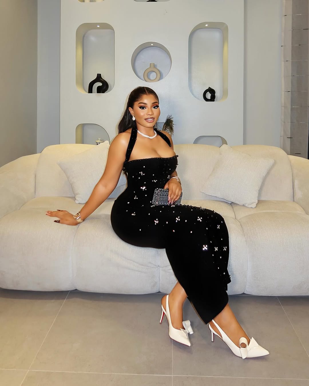 Celeste Sequin Velvet Gown