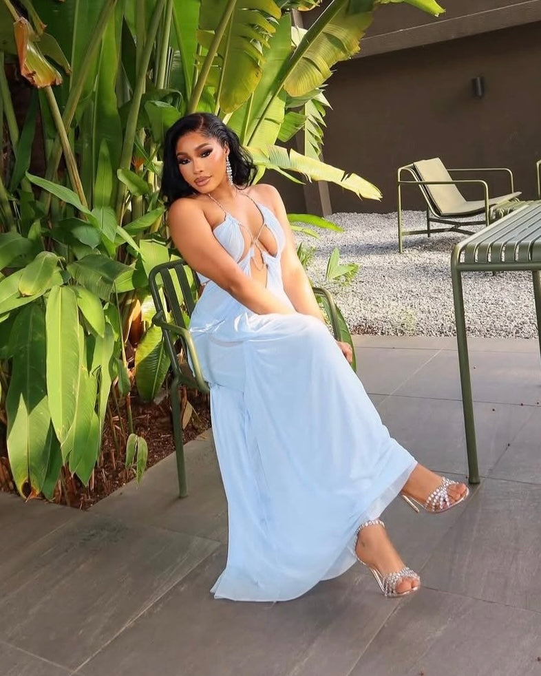 Celeste Drape Maxi Dress