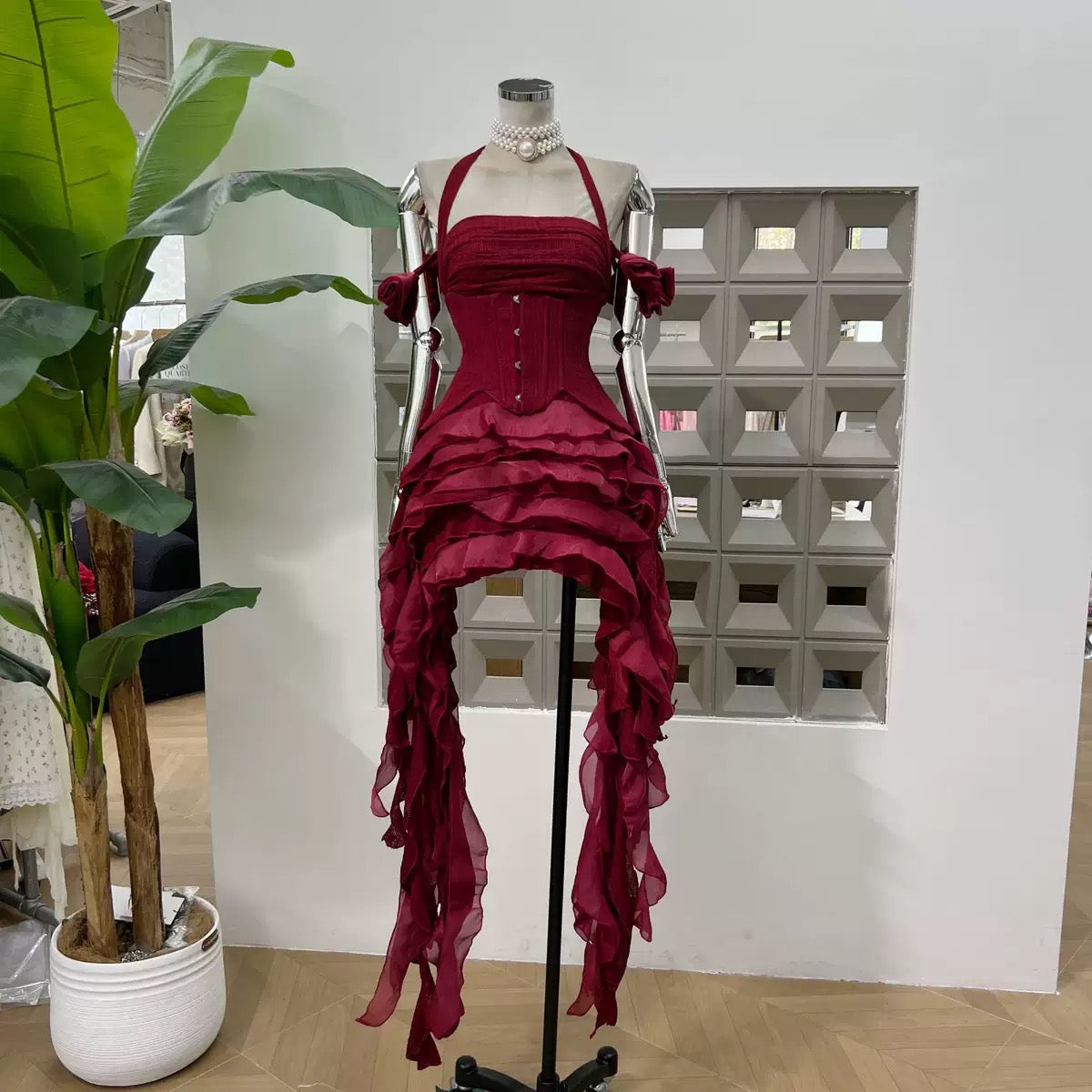 Ruffle Corset Dress