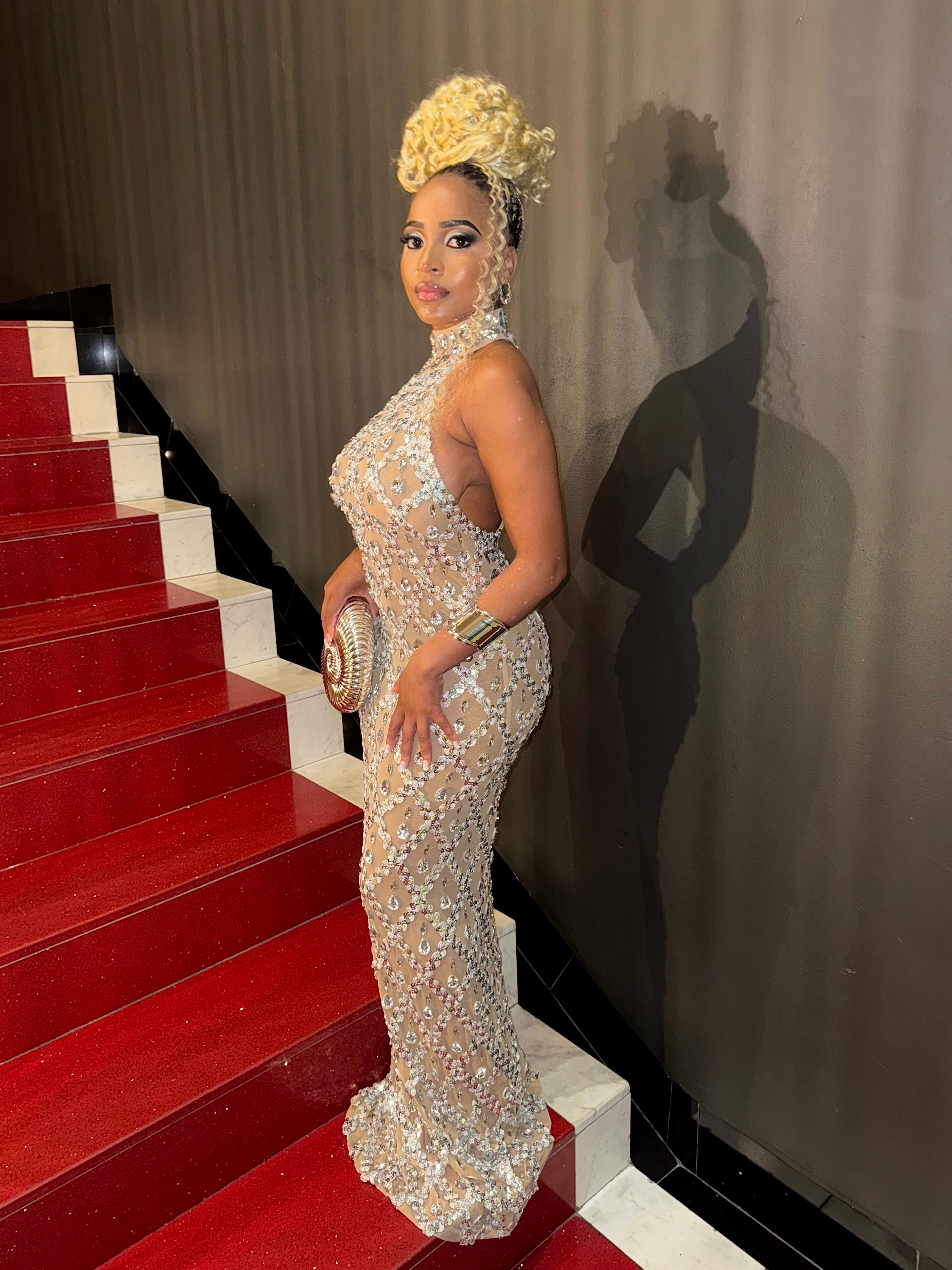 Rhinestone Crystal Maxi
Dress