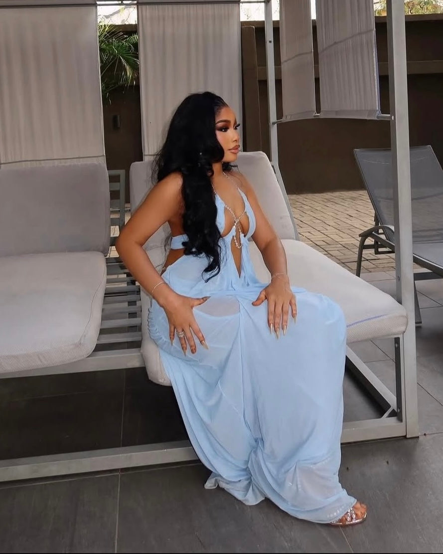 Celeste Drape Maxi Dress
