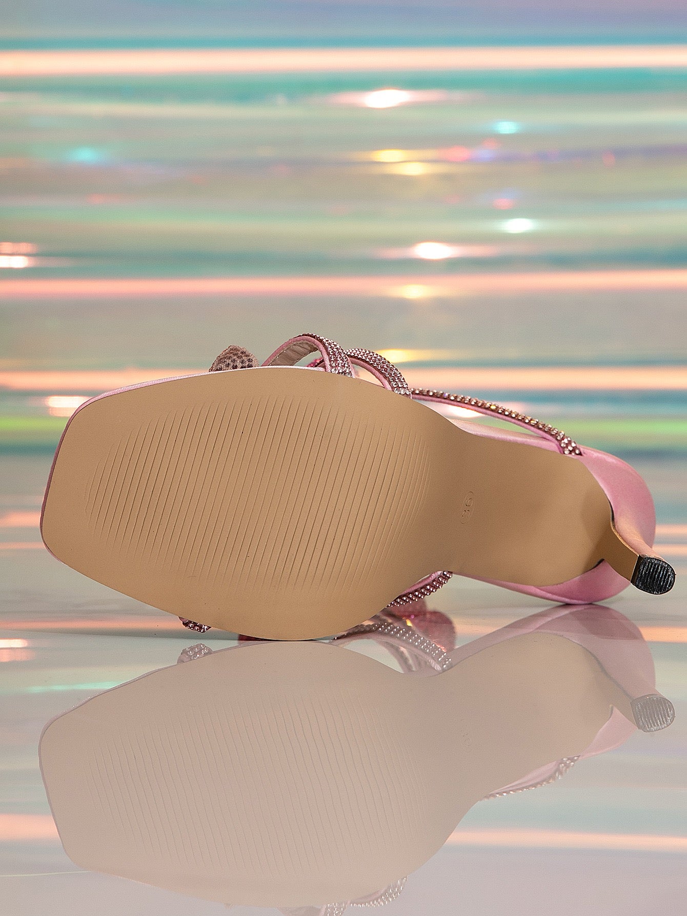 Blush Butterfly Crystal Heels