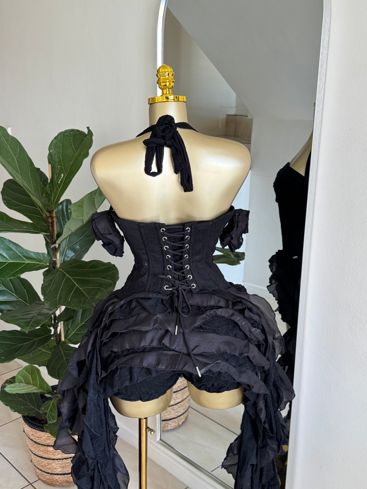gothic corset set