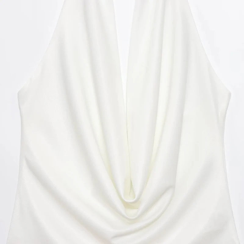 Liora Halter Ring Bodysuit Top
