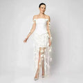 Isla Bandage Fringe Maxi Dress