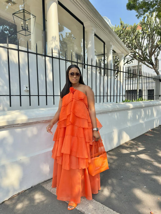 Valencia Ruffle Gown