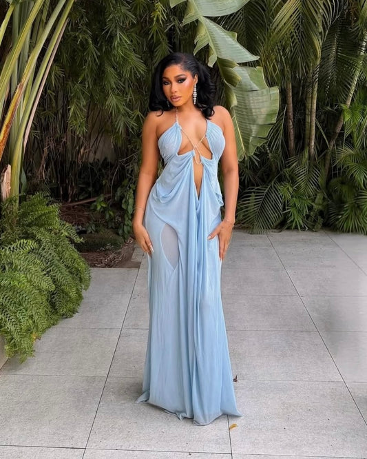 Celeste Drape Maxi Dress