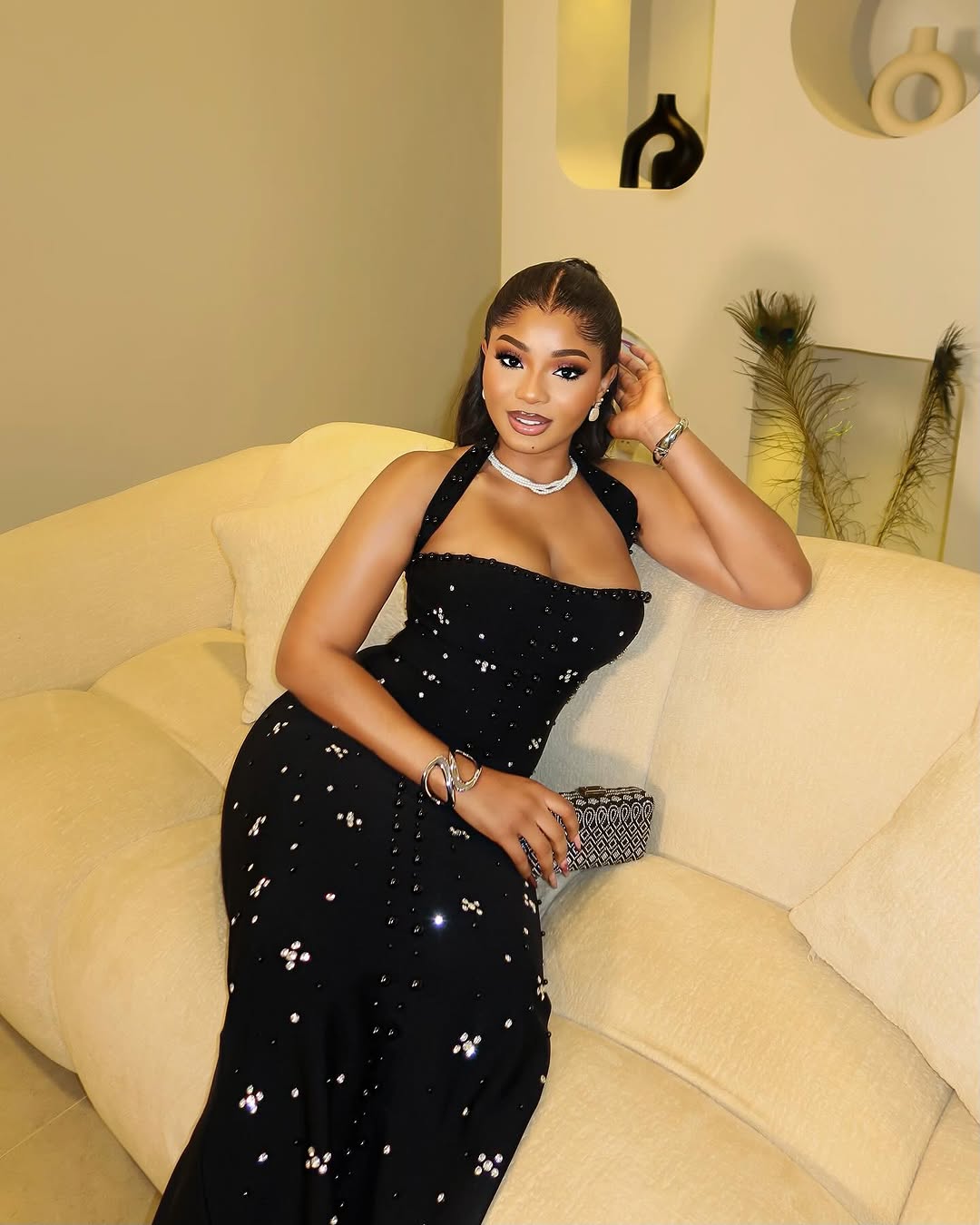 Celeste Sequin Velvet Gown