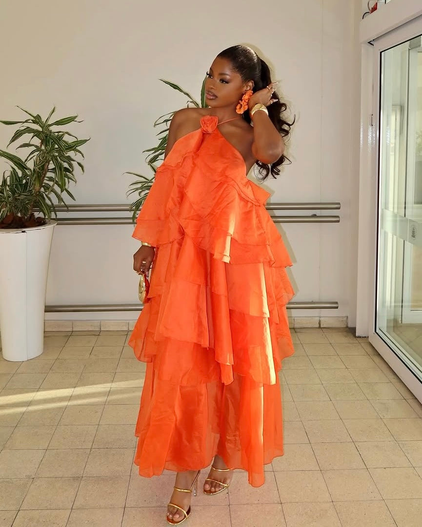 Valencia Ruffle Gown