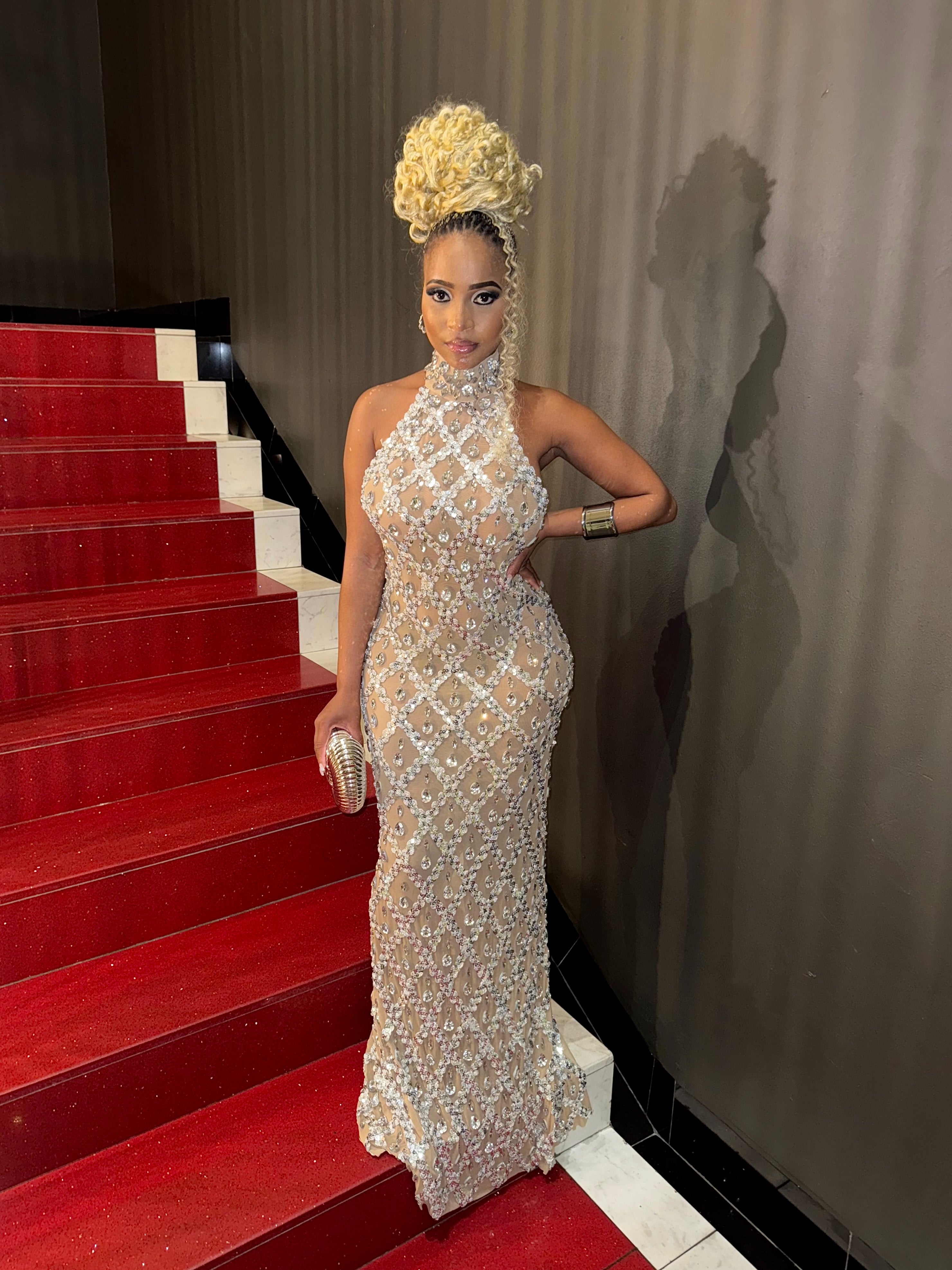 Rhinestone Crystal Maxi
Dress