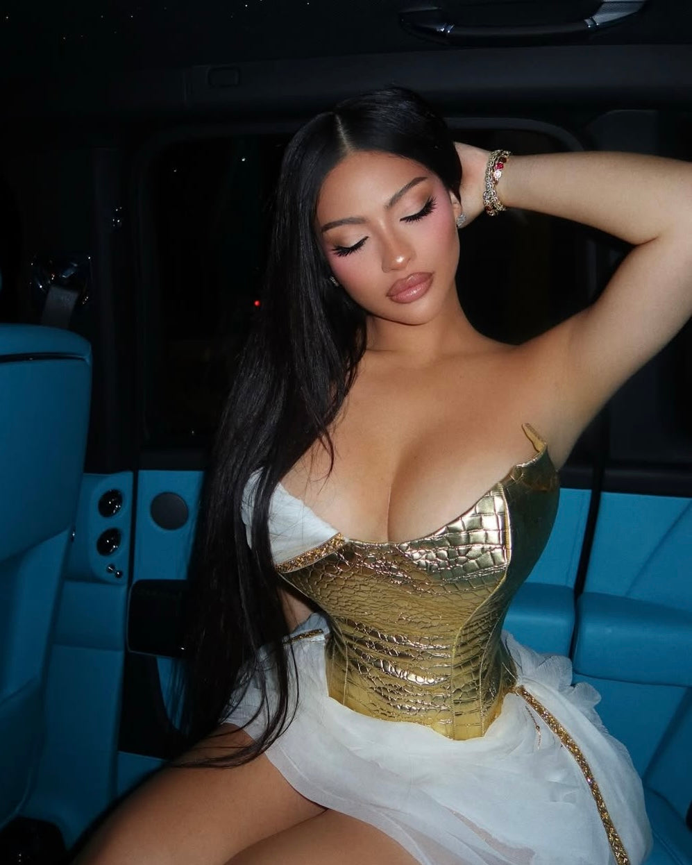 All Eyes On Me Corset Mini Dress