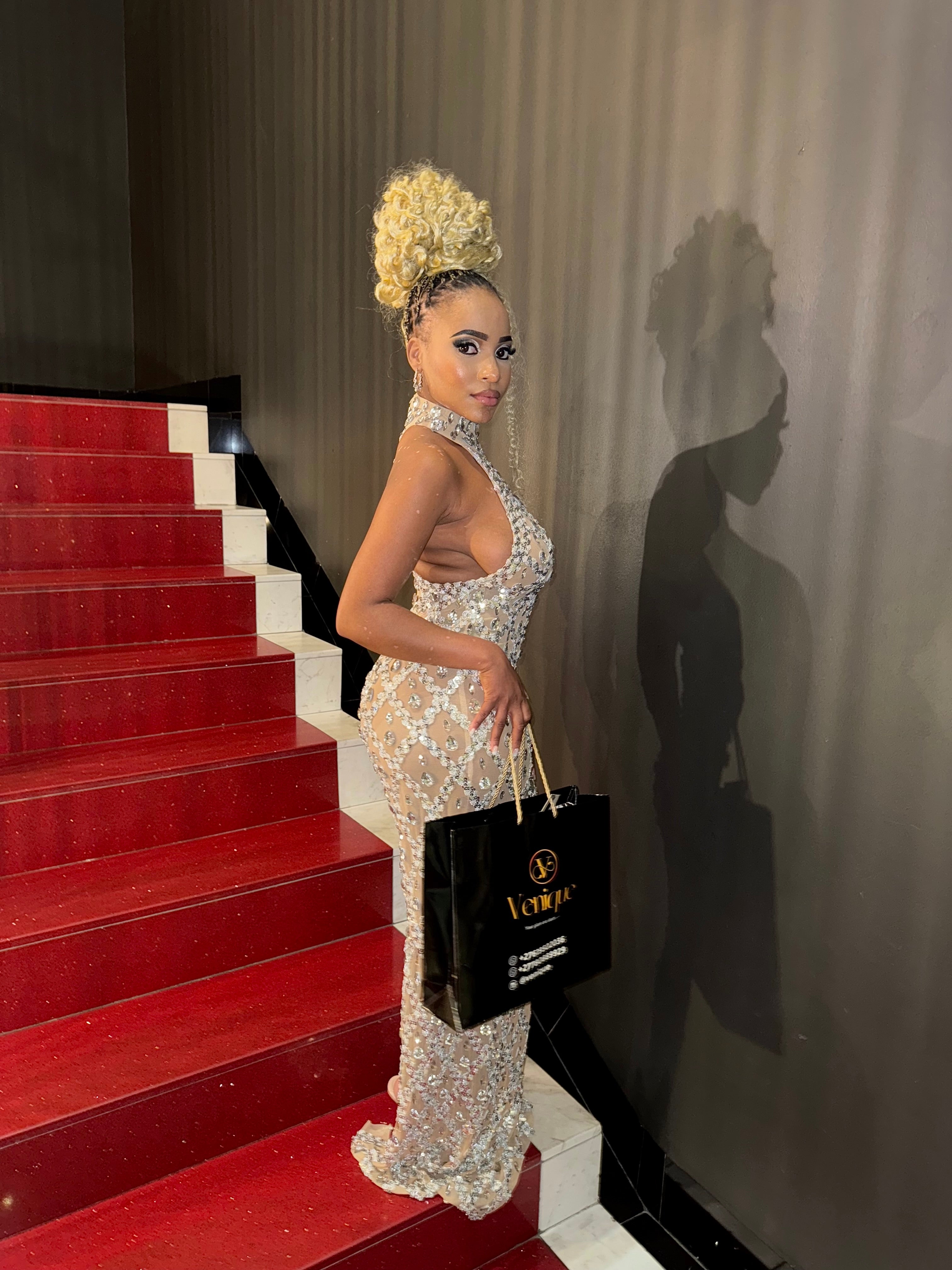 Rhinestone Crystal Maxi
Dress