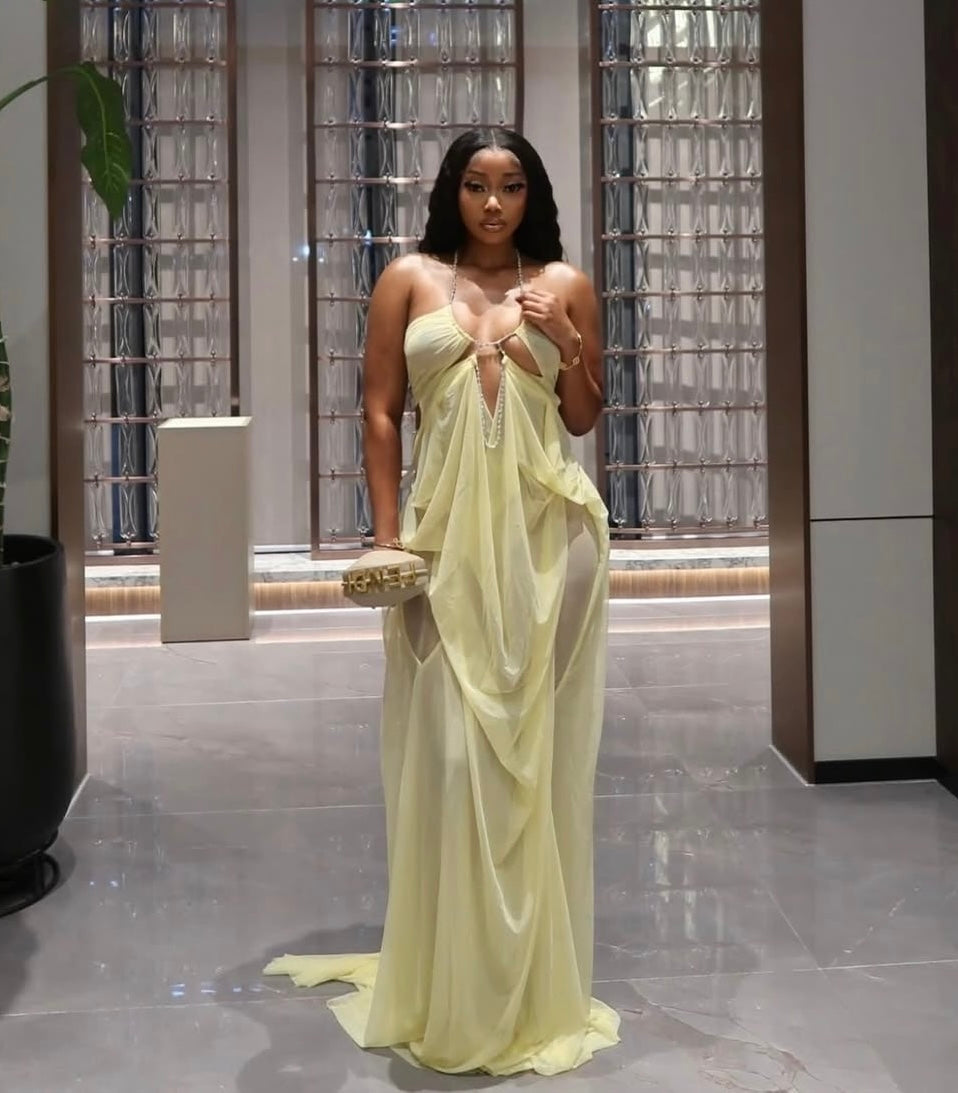 Aurora Drape Maxi Dress