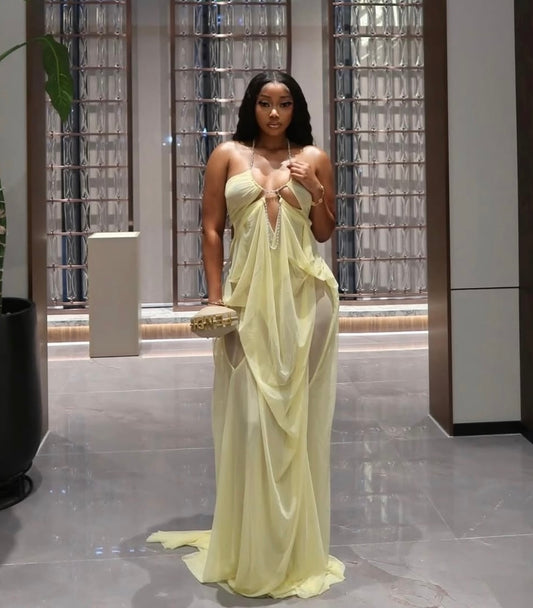 Aurora Drape Maxi Dress