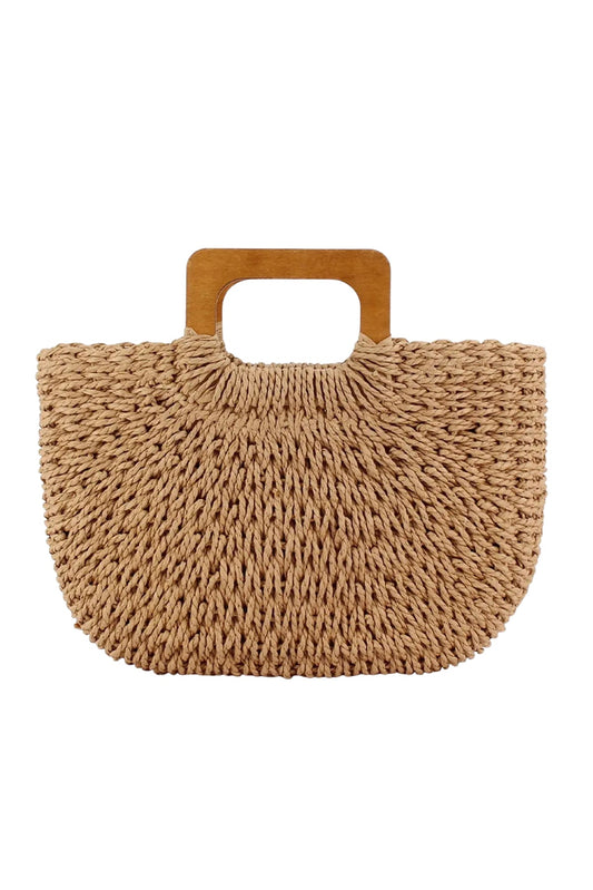 Aurelia Woven Top-Handle Bag