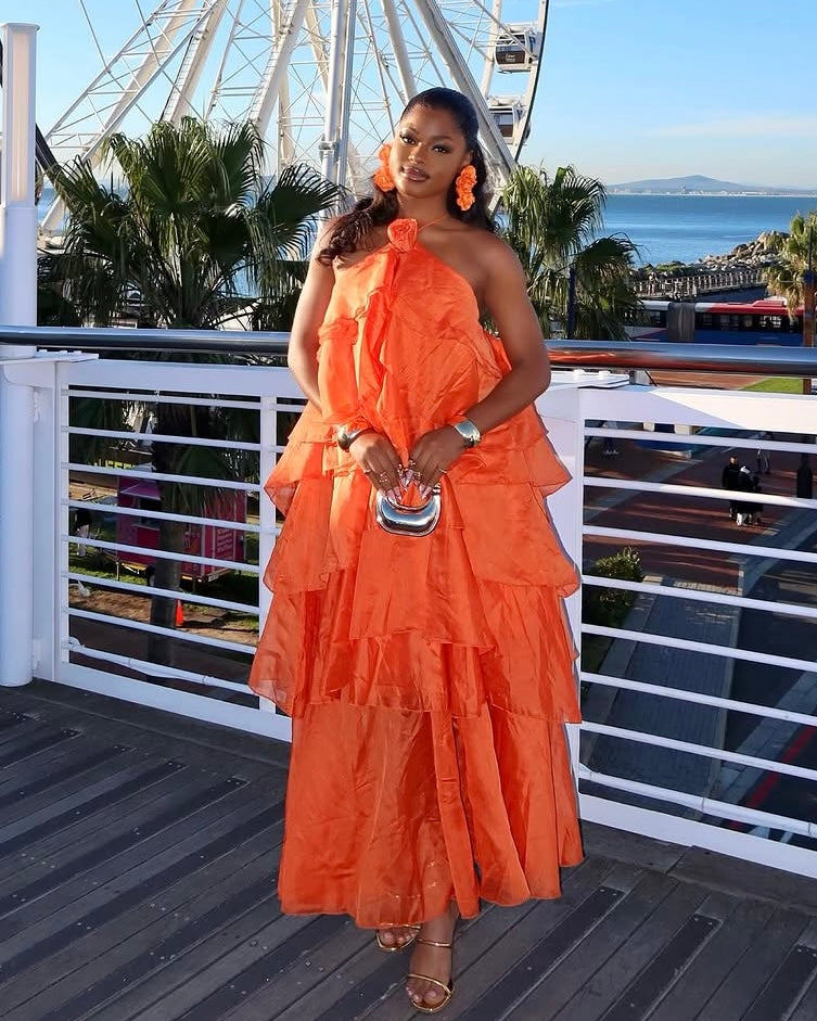 Valencia Ruffle Gown