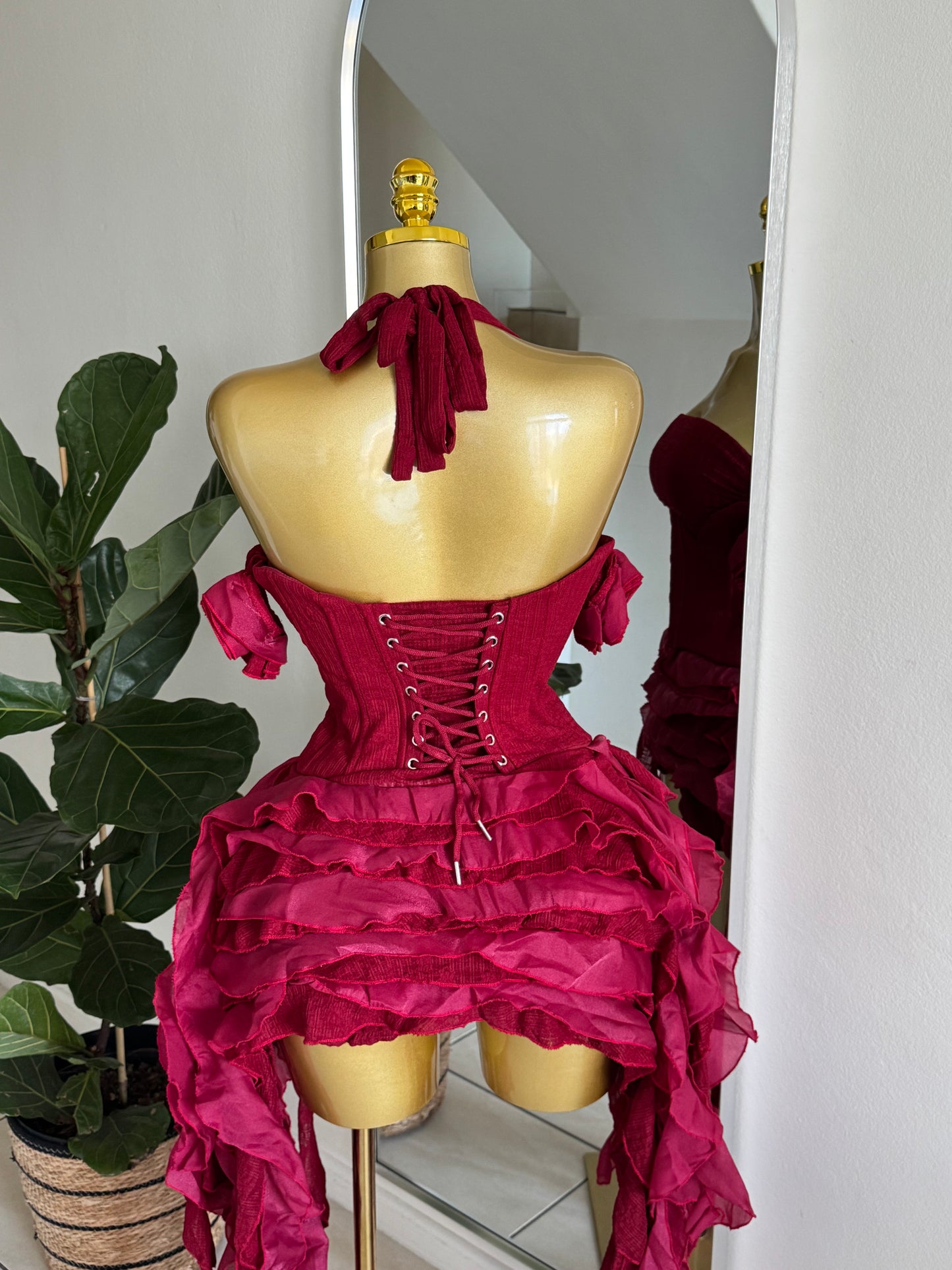 Ruffle Corset Dress