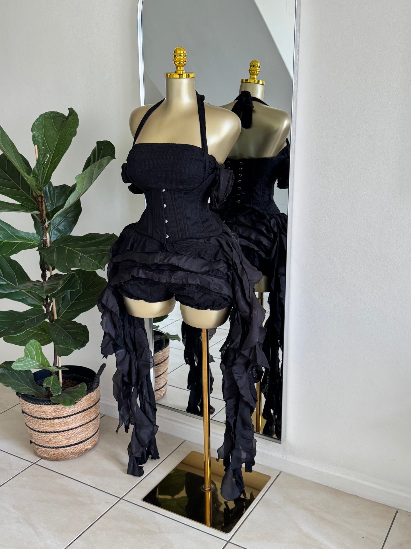 gothic corset set
