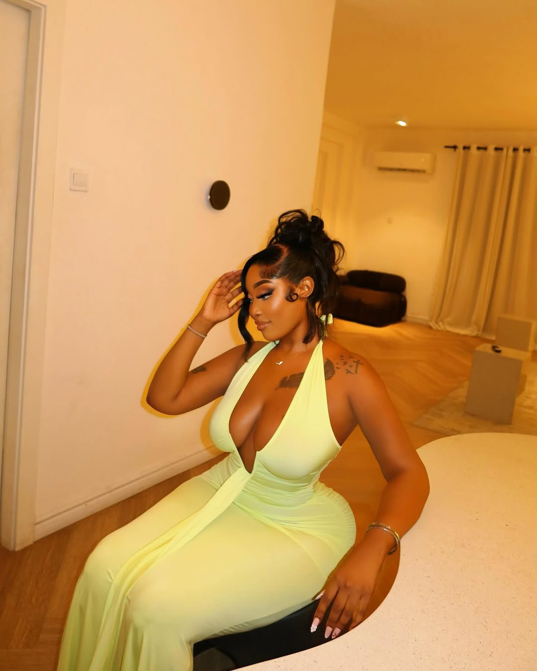 Lemon Glow Maxi Dress