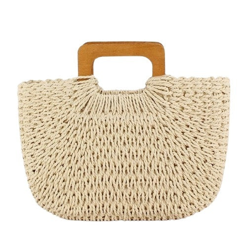 Soléa Woven Top-Handle Bag