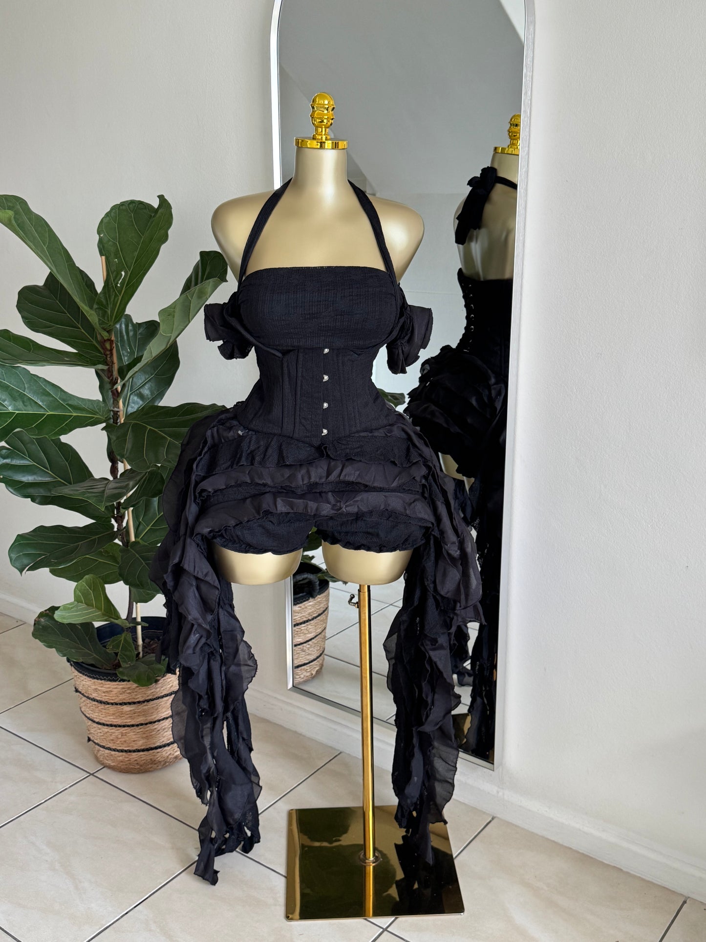 gothic corset set