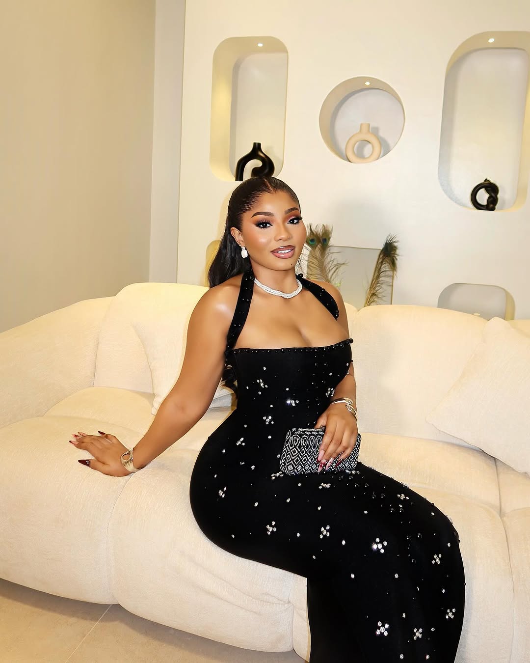 Celeste Sequin Velvet Gown