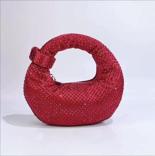 Ruby Glam Knot Bag