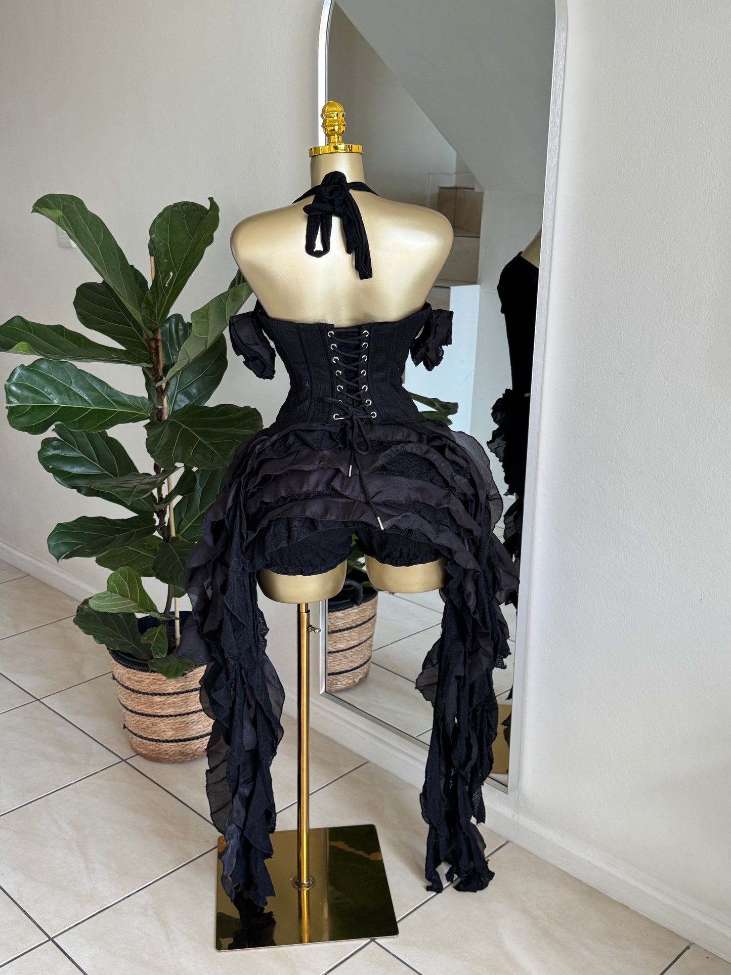 gothic corset set