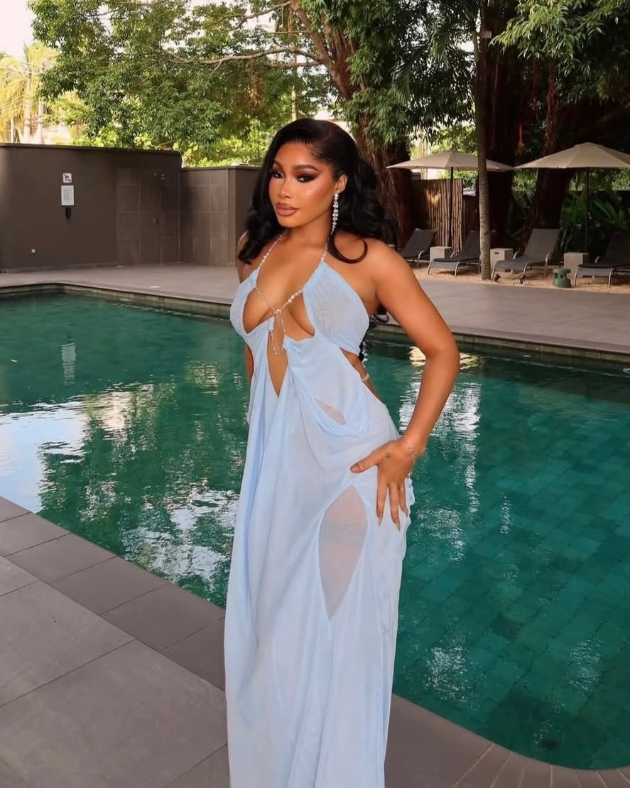 Celeste Drape Maxi Dress