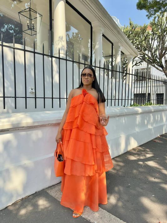 Valencia Ruffle Gown