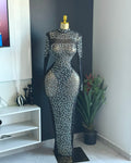 Midnight Crystal Gown