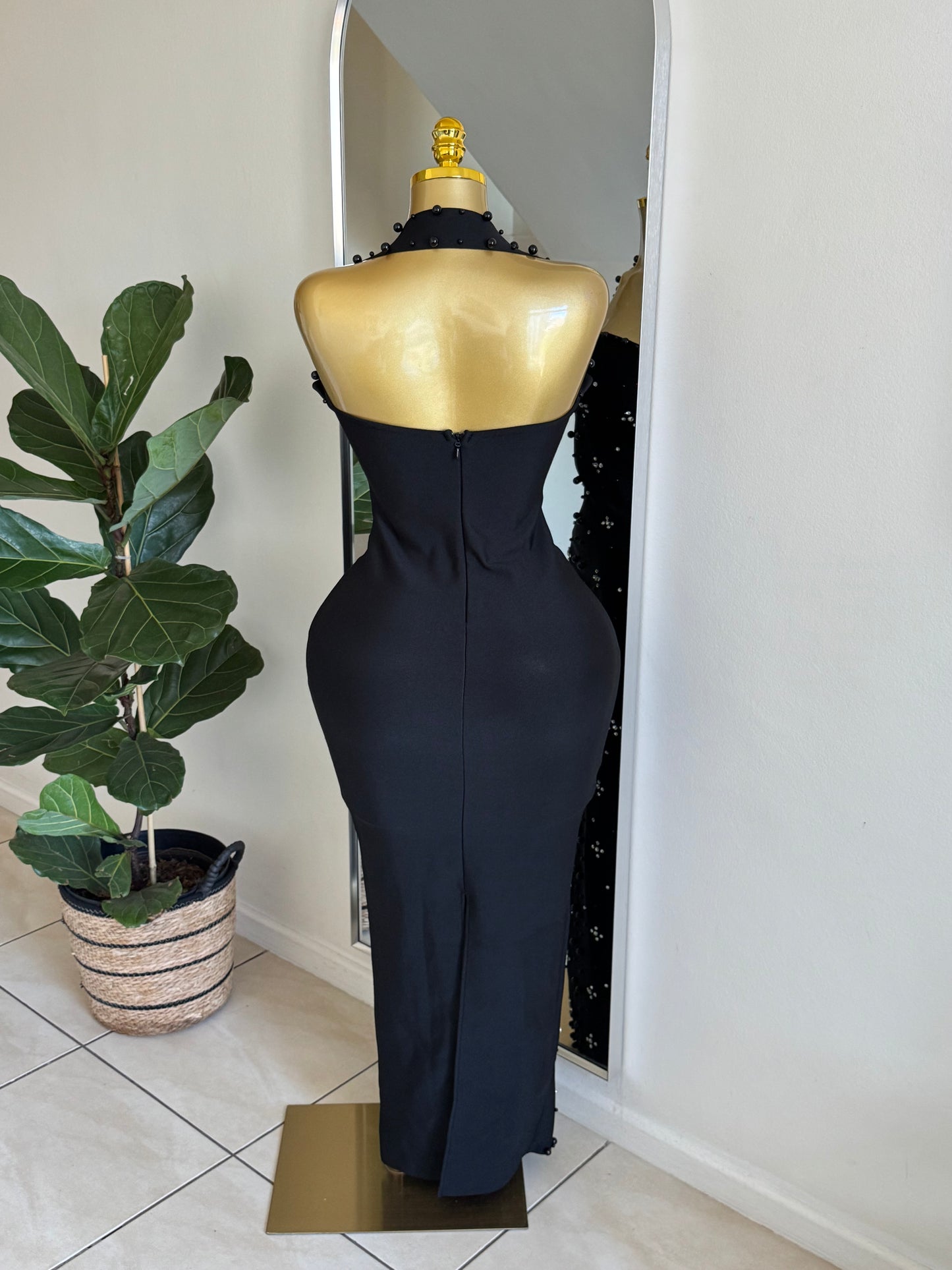 Pearl Bandage Maxi Dress