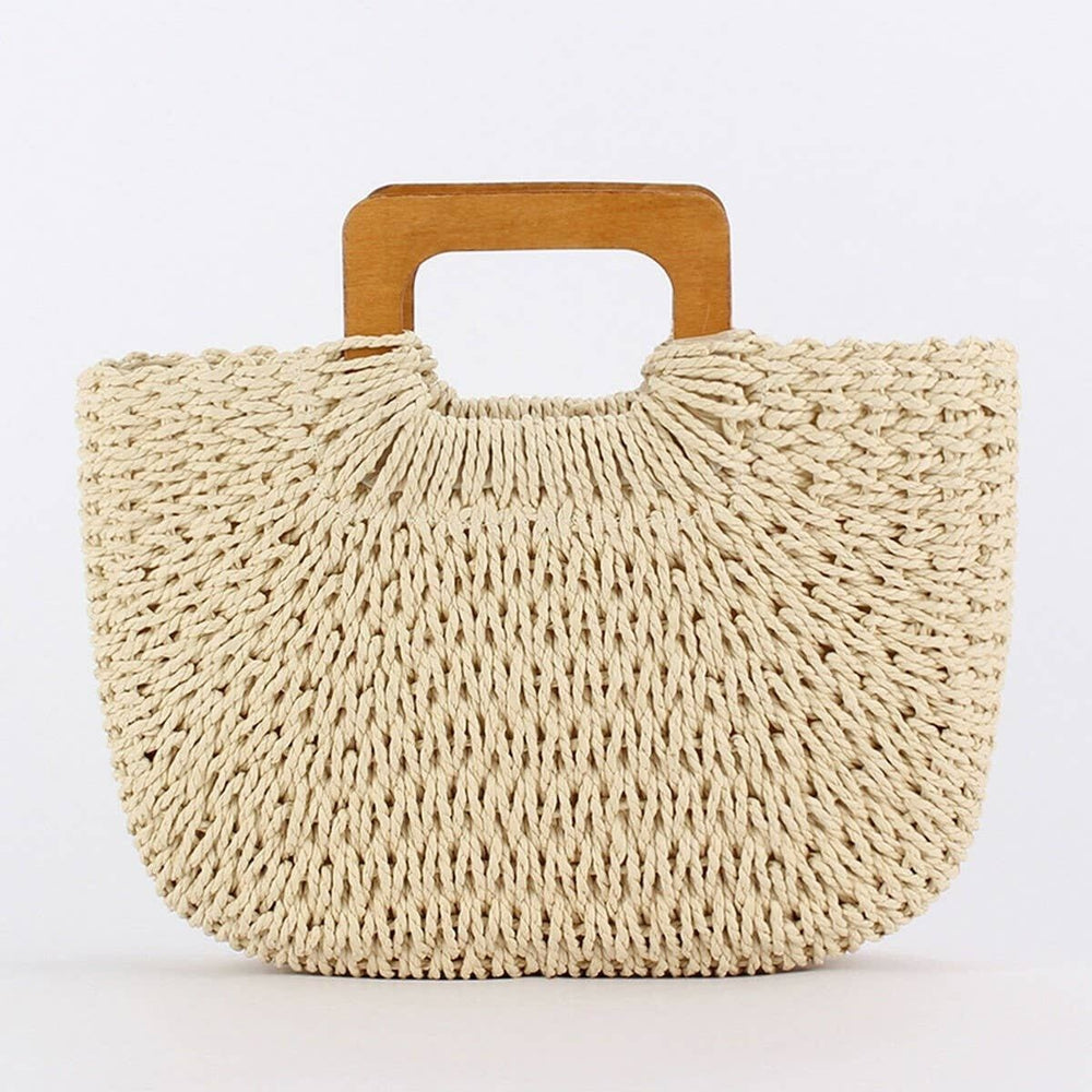 Soléa Woven Top-Handle Bag