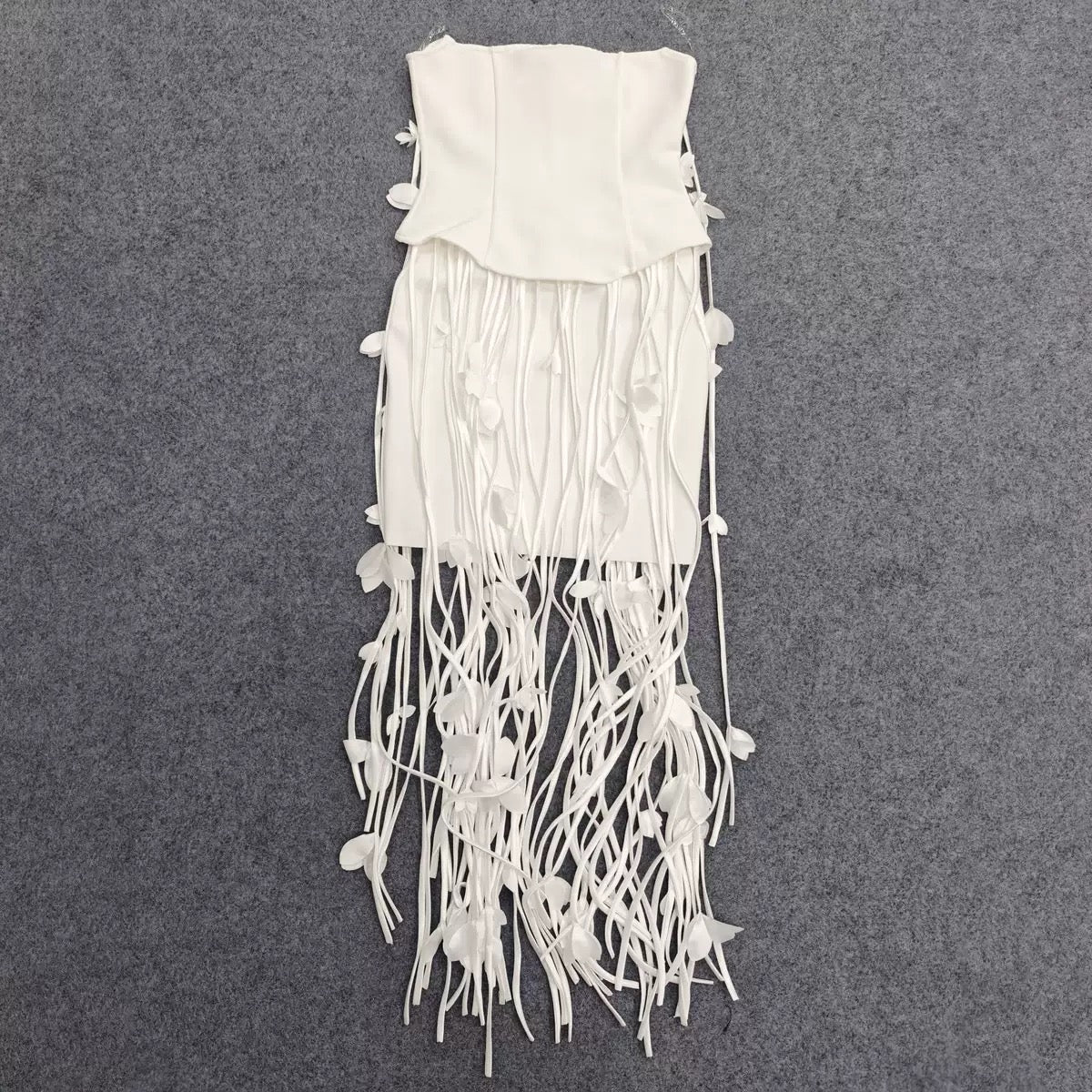 Isla Bandage Fringe Maxi Dress