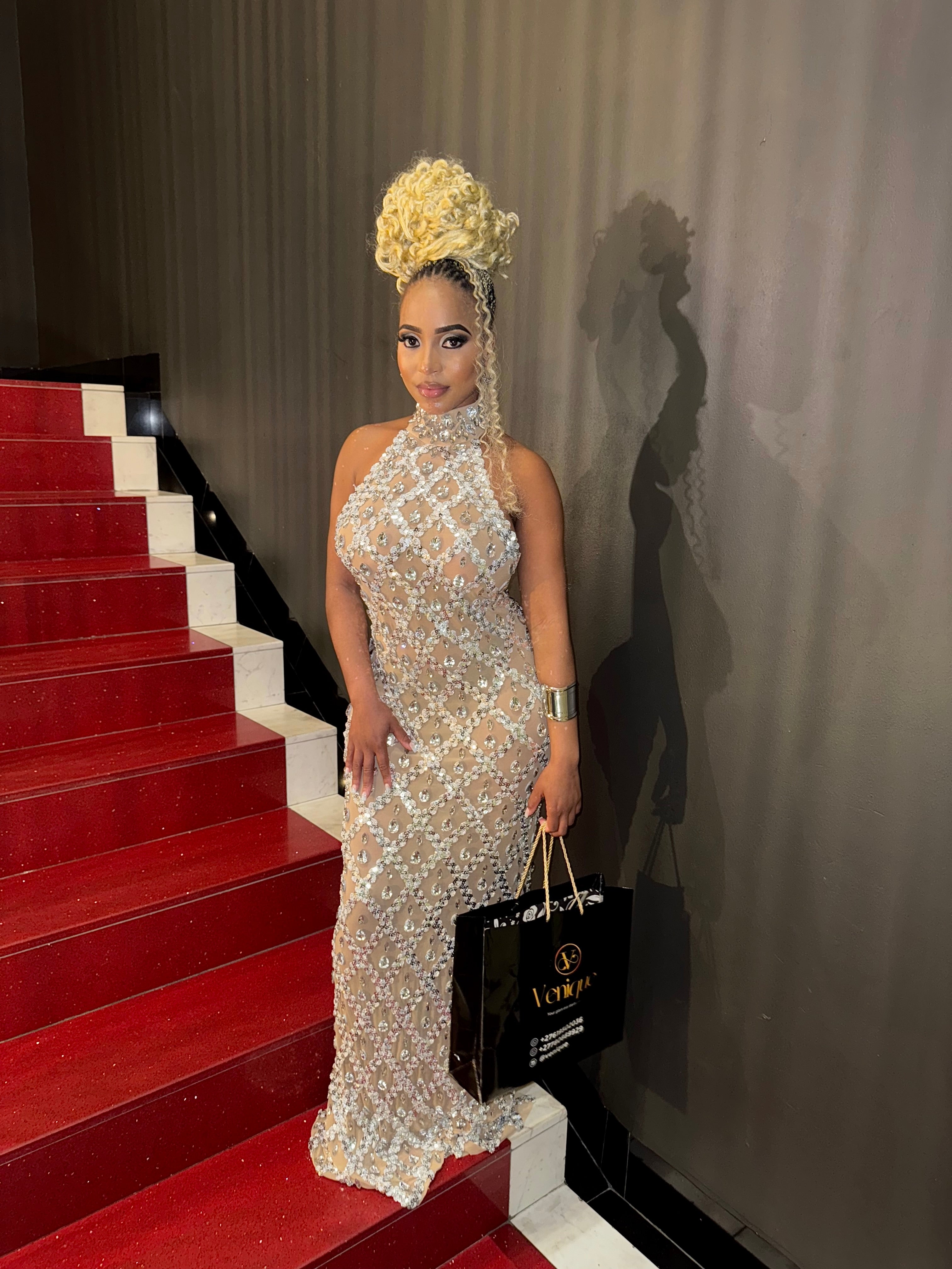 Rhinestone Crystal Maxi
Dress