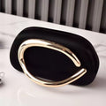 Zaria Sculpted Gold Clutch