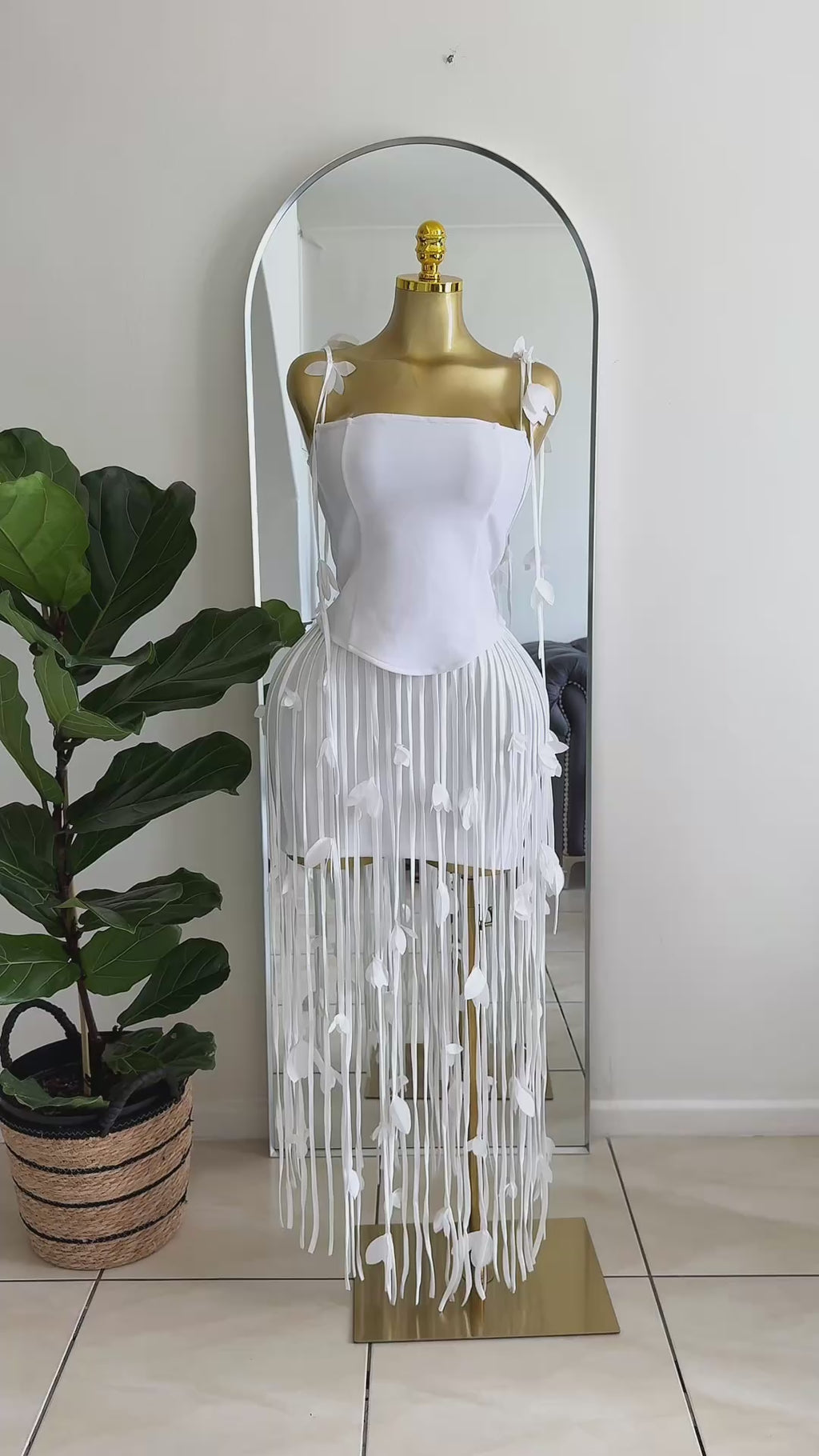 Isla Bandage Fringe Maxi Dress