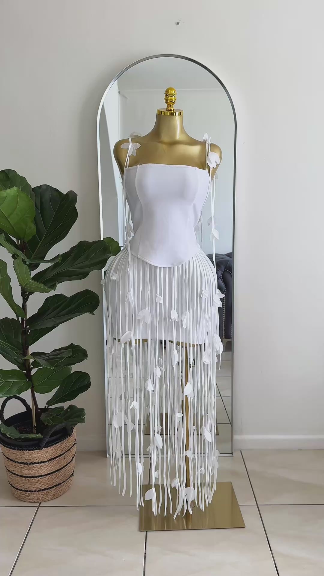 Isla Bandage Fringe Maxi Dress